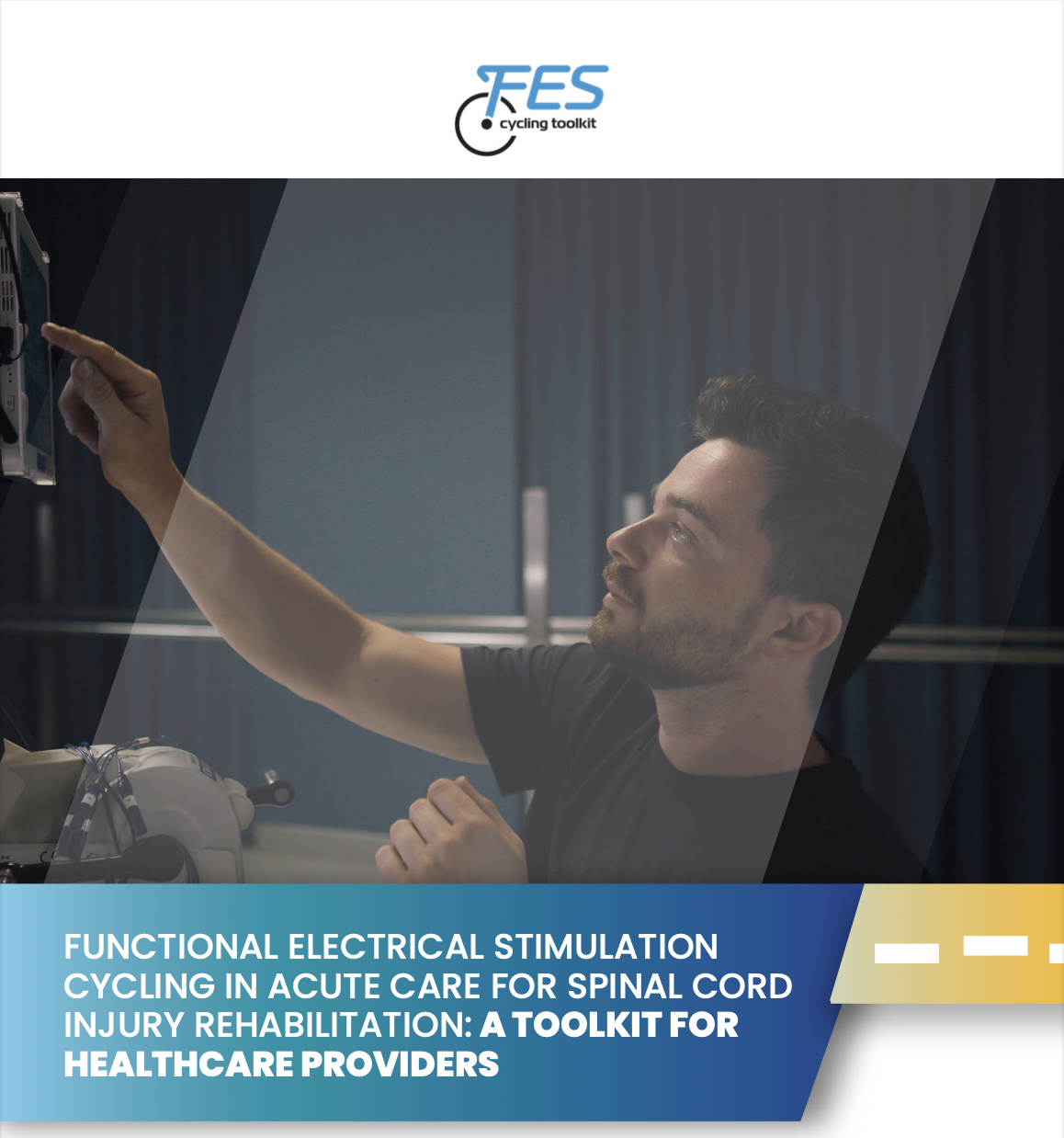 person using the functional electrical stimulation device